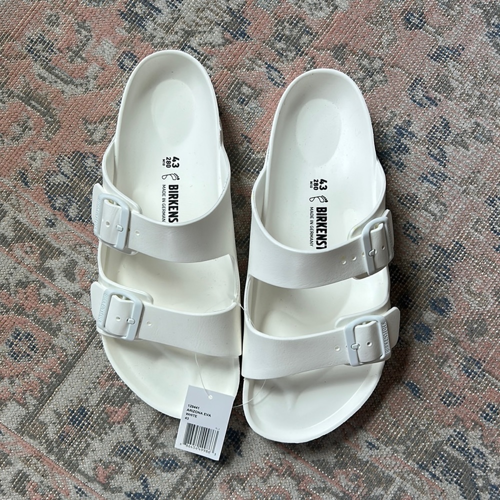 White EVA Birkenstocks